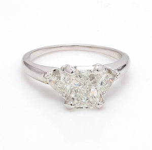 SOLD - 1.53ct H SI2 Radiant Cut Diamond Ring - GIA Certified