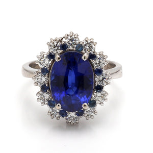 5.39ct Oval Cut Sapphire Ring