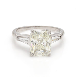 SOLD - 3.02ct K SI1 Radiant Cut Diamond Ring - GIA Certified