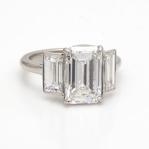 SOLD - 3.56ct D IF Emerald Cut Diamond Ring - ALL GIA CERTIFIED