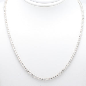 SOLD - 6.64ctw Round Brilliant Cut Diamond Riviera Necklace