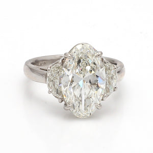 SOLD - 4.01ct I VS2 Oval Cut Diamond Ring - GIA Certified