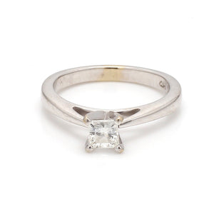 0.45ct Princess Cut Diamond Solitaire Ring