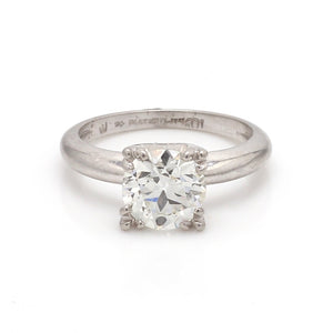 SOLD - 1.25ct Old European Cut Diamond Solitaire Ring