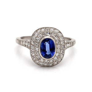 1.40ct Oval Cut Sapphire Ring