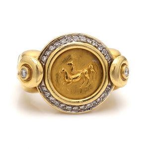 SOLD - Petros & Takis, 24K Coin Ring