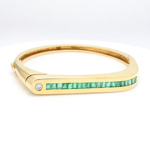 SOLD - 2.00ctw Square Cut Emerald Bracelet