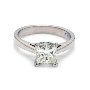 1.12ct Princess Cut Diamond Solitaire Ring