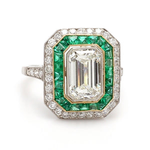 SOLD - 2.02ct J SI2 Emerald Cut Diamond Ring - GIA Certified