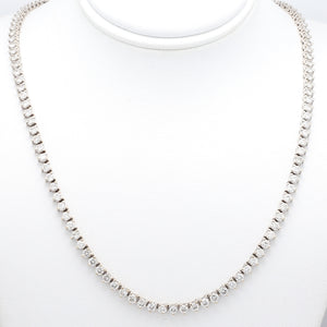 SOLD - 6.00ctw Round Brilliant Cut Diamond Riviera Necklace
