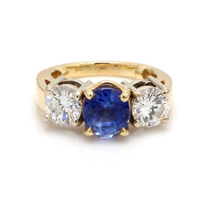 SOLD - 1.70ct Oval Cut Sapphire Ring