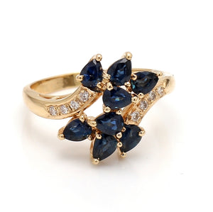 1.00ctw Pear Shaped Sapphire Ring