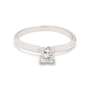 0.47ct Princess Cut Diamond Solitaire Ring