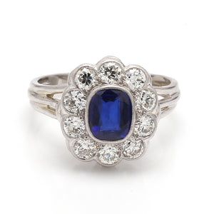 SOLD - 1.25ct Oval Cut Sapphire Ring