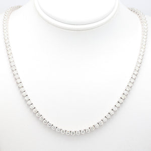SOLD - 11.22ctw Round Brilliant Cut Diamond Riviera Necklace