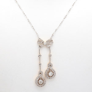 SOLD - 0.50ctw Old Mine and Rose Cut Diamond Necklace