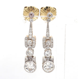 SOLD - 2.50ctw Old European Cut Diamond Earrings