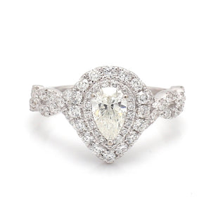 SOLD - 0.40ct Pear Shaped Diamond Ring