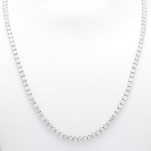 7.81ctw Round Brilliant Cut Diamond Riviera Necklace