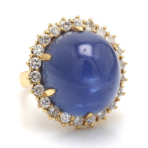 SOLD - 60.00ct Oval Star Sapphire Ring