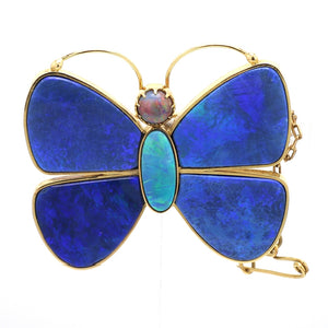 Opal Butterfly Brooch