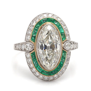 SOLD  - 3.05ct I SI1 Marquise Cut Diamond Ring - GIA Certified