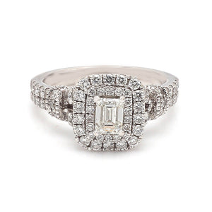 SOLD - 0.46ctw Emerald Cut Diamond Ring