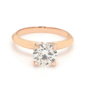 SOLD - 1.17ct H SI2 Round Brilliant Cut Diamond Solitaire Ring - GIA Certified