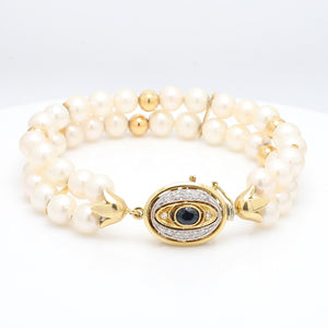 SOLD - Two-Strand Pearl Bracelet