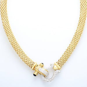 Diamond and Onyx Necklace