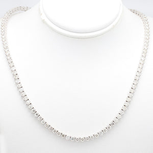 SOLD - 10.91ctw Round Brilliant Cut Diamond Riviera Necklace