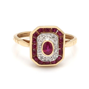 SOLD - 0.56ctw Ruby and Diamond Ring