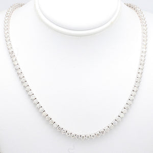 SOLD - 11.54ctw Round Brilliant Cut Diamond Riviera Necklace