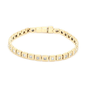 SOLD - 2.50ctw Princess Cut Diamond Bracelet