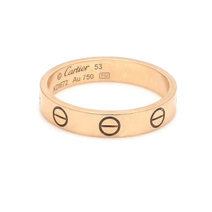 Cartier, 18K Rose Gold LOVE Band