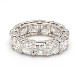 SOLD - 13.15ctw F-I  VS2-SI2, Radiant Cut Diamond Eternity Band - GIA Certified