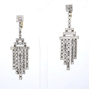 SOLD - 8.90ctw Asscher Cut Diamond Earrings