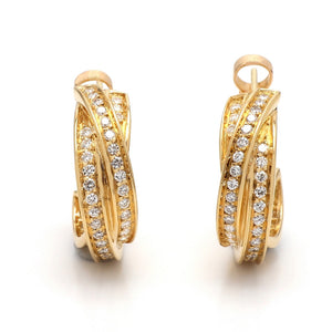 Cartier, Diamond Hoop Earrings