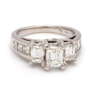 SOLD - 1.27ctw Emerald Cut Diamond Ring