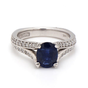 2.07ct Oval Cut, Sapphire Ring