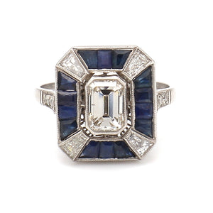 SOLD - 0.95ct Emerald Cut Diamond Ring