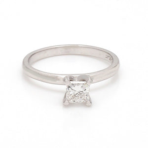 0.50ct Princess Cut Diamond Solitaire Ring
