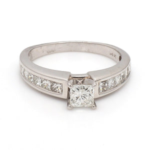 0.80ctw Princess Cut Diamond Ring