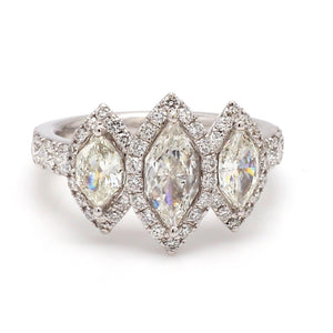 SOLD - 1.26ctw Marquise Cut Diamond Ring