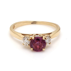 1.00ct Round Brilliant Cut, Pink Sapphire Ring