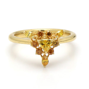 0.50ctw Fancy Yellow and Orange, Diamond Ring - GIA Certified