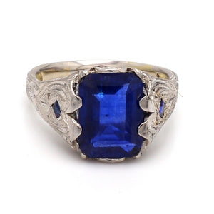 SOLD - 3.88ct Emerald Cut, Sapphire Ring