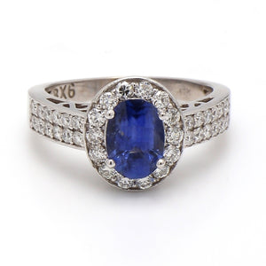 1.78ct Oval Cut, Sapphire Ring