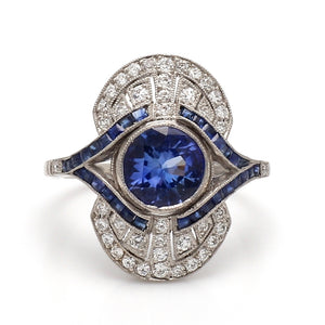 SOLD - 1.53ct Round Brilliant Cut Sapphire Ring