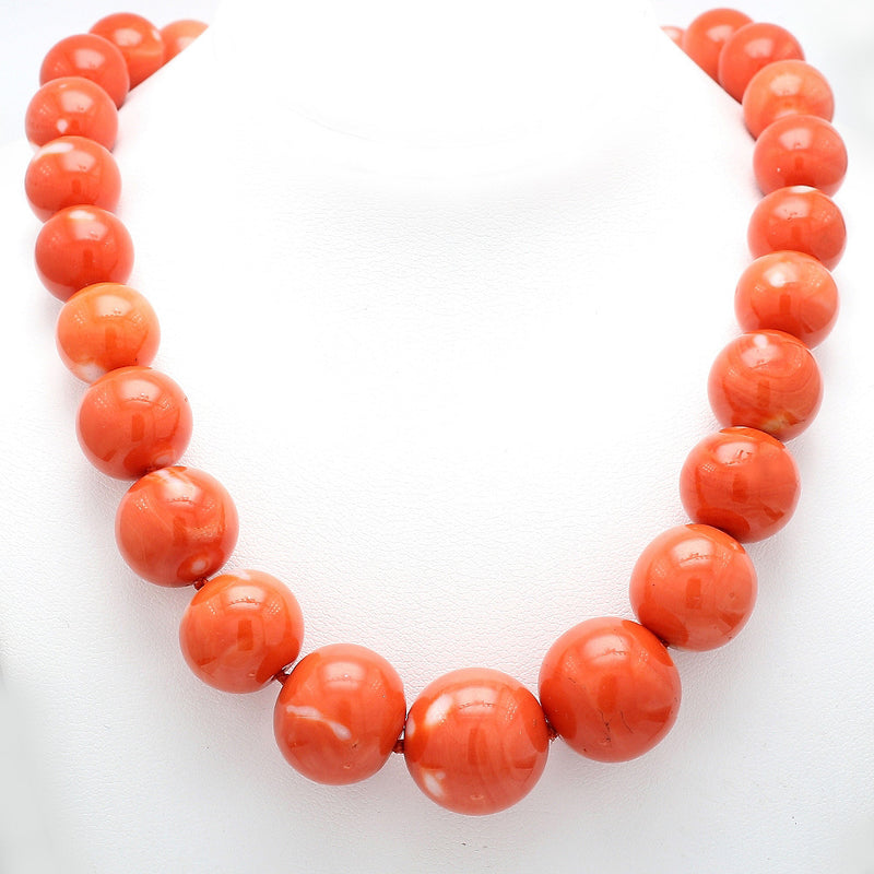 Hillmann's Rose Coral Necklace with Mokuba Band and Gold – Gudrun Hillmann  Jewelry
